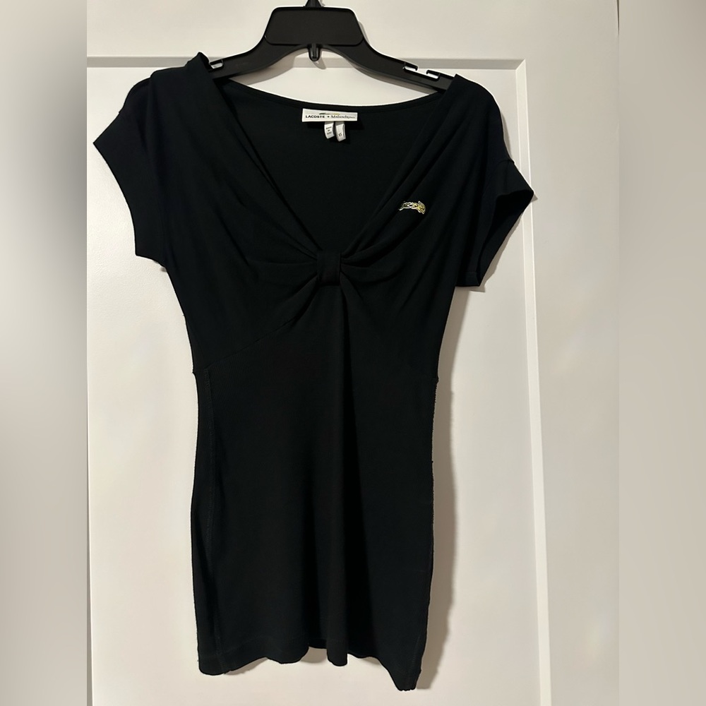 Lacoste + Malandrino bow front top